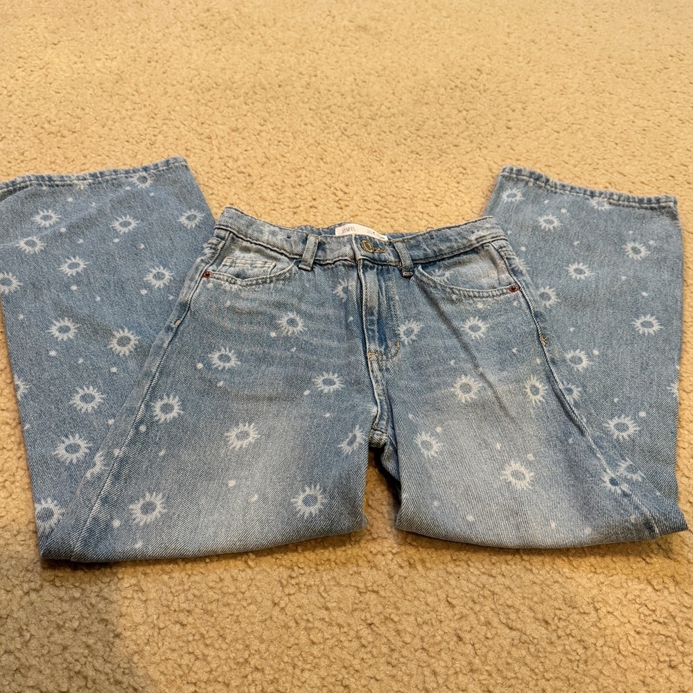 Zara cropped denim size 8/9